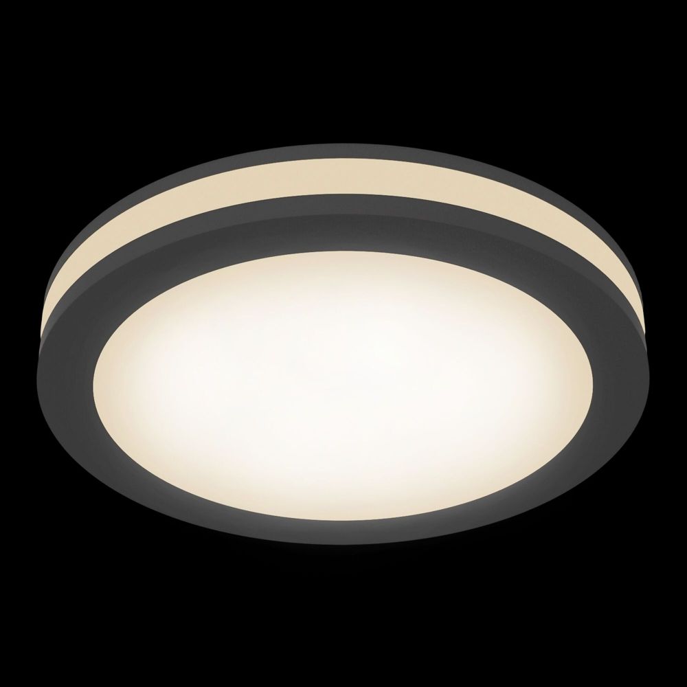 Spot incastra din Aluminiu Negru D10xH4cm Phanton