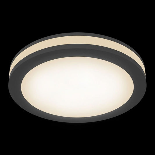 Spot incastra din Aluminiu Negru D10xH4cm Phanton