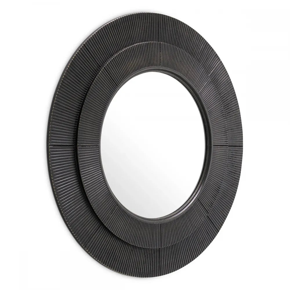 Oglinda cu rama din Metal/MDF Bronz D90cm Rodion Eichholtz