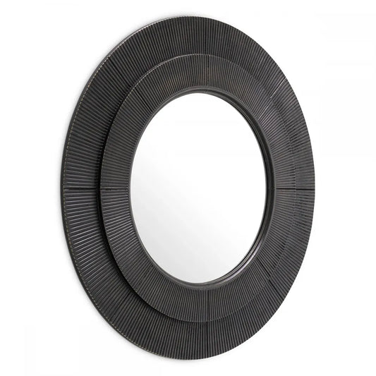 Oglinda cu rama din Metal/MDF Bronz D90cm Rodion Eichholtz
