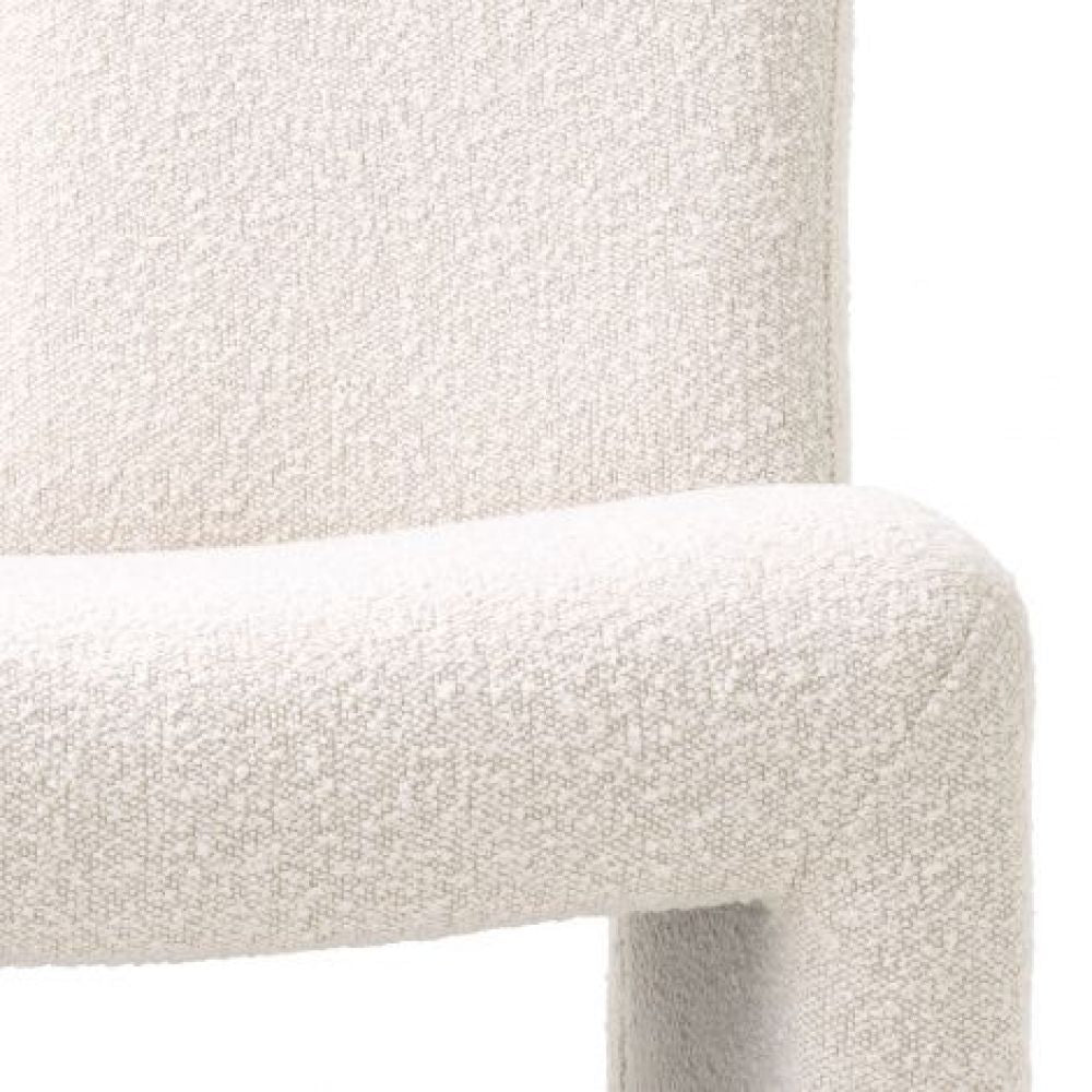 Fotoliu Macintosh Eichholtz tapitat cu Stofa Boucle Crem H72.5xL75xA73cm