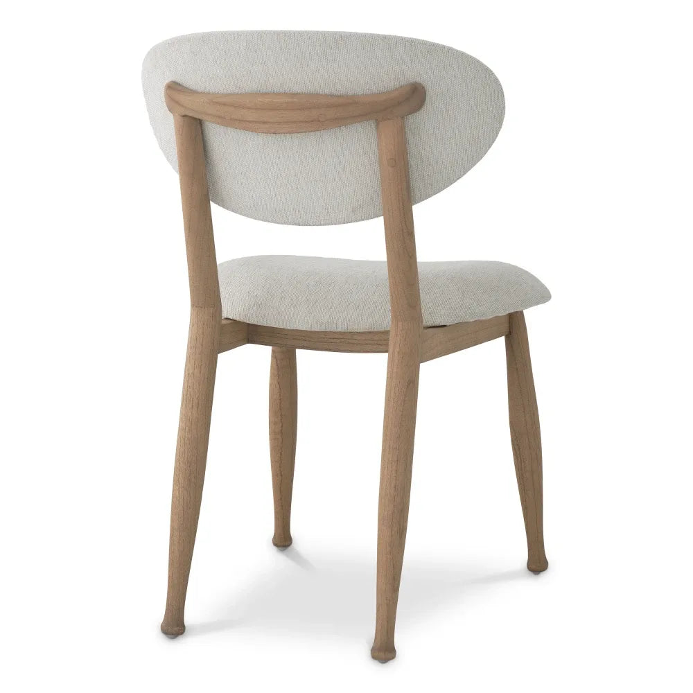 Scaun tapitat cu Stofa Crem L53xA59xH80cm Allston Eichholtz
