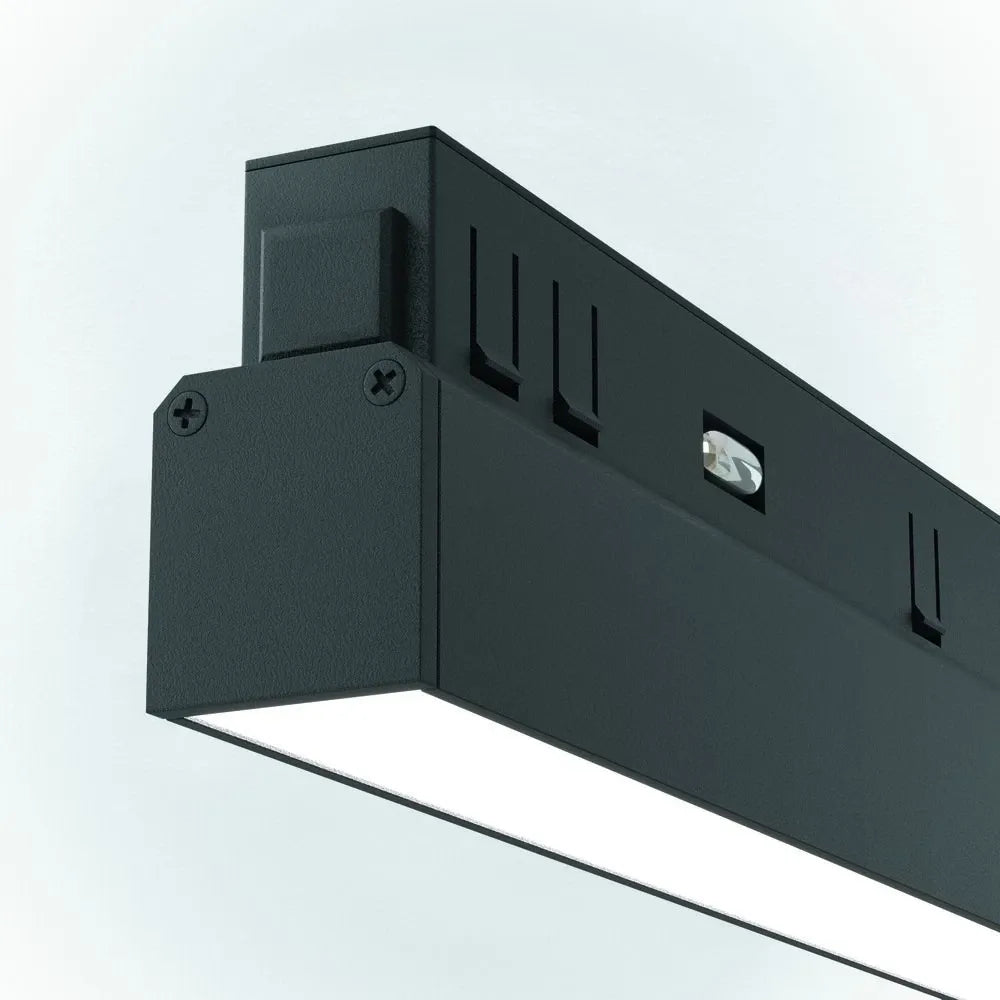 Spot pentru sina magnetica incastrata Exility din Aluminiu Negru 12W 800lm k L30xH5cm Basis