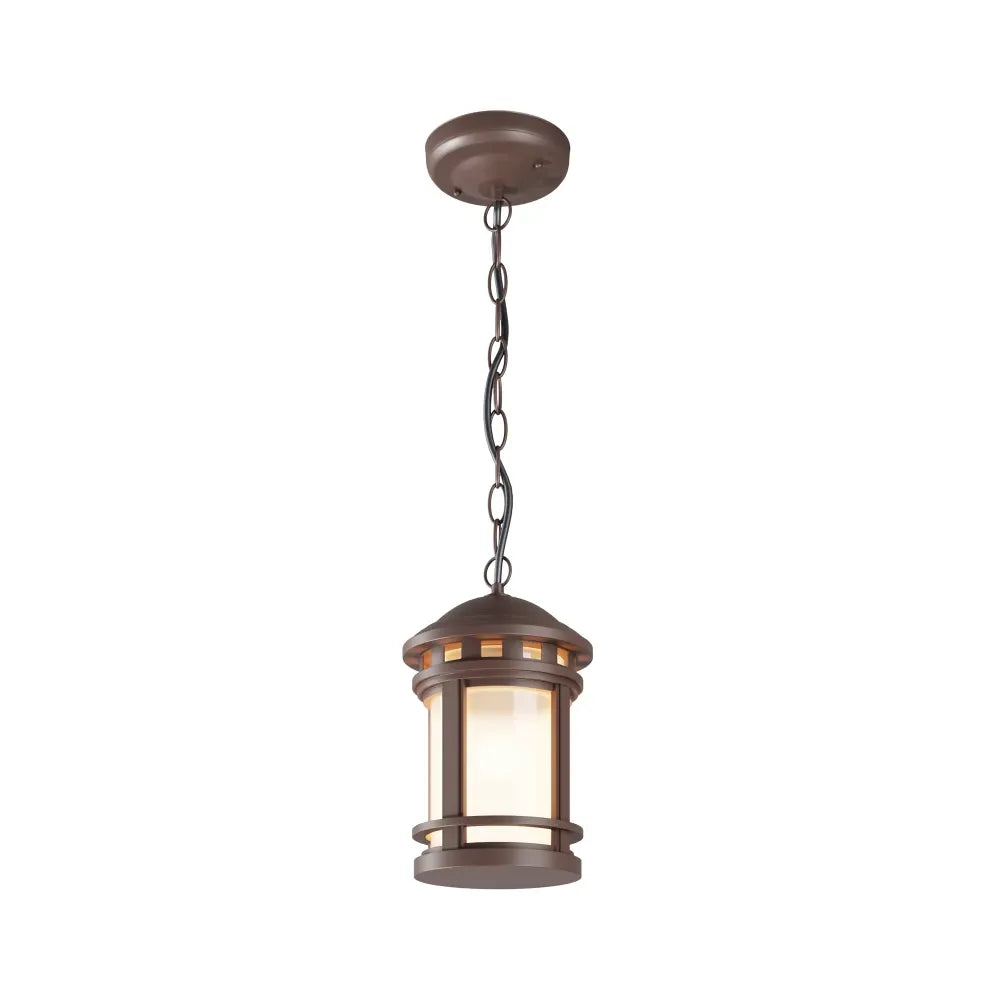 Pendul cu inaltime reglabila din Sticla Maro D18xH131cm Salamanca