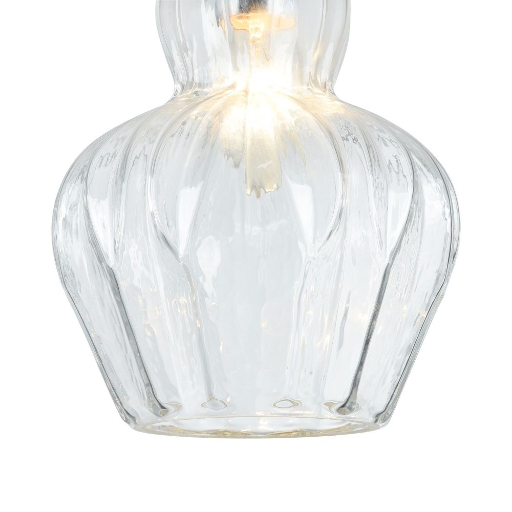 Pendul cu inaltime reglabila din Sticla Transparent D16xH143cm Eustoma