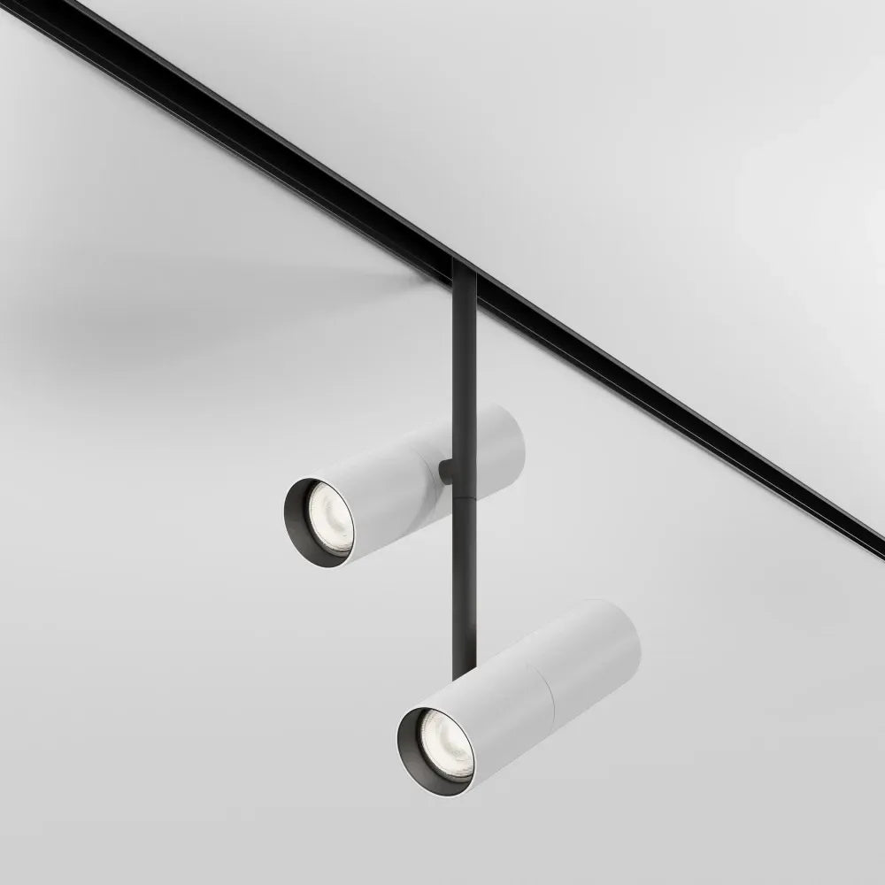 Spot dimabil smart pentru sina Exility din Aluminiu Alb/Negru H36.2xL19.3cm 24W 1802lm 2700-6000k Elti Duo