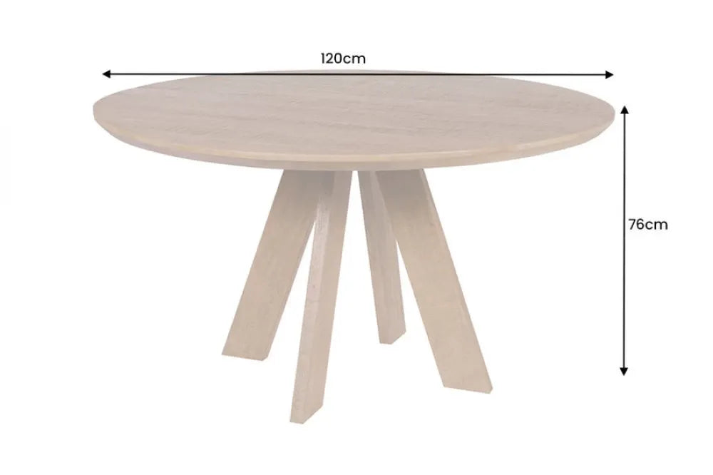 Masa rotunda din Lemn de mango Maro D120xH76cm Art wood