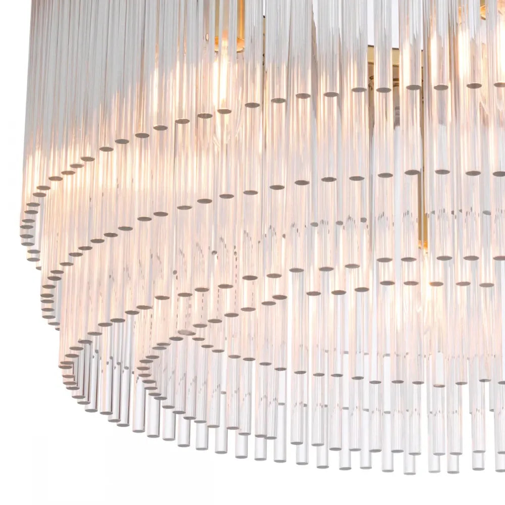 Candelabru din Metal Alama si Sticla Transparent H68xD60cm Hector S  Eichholtz