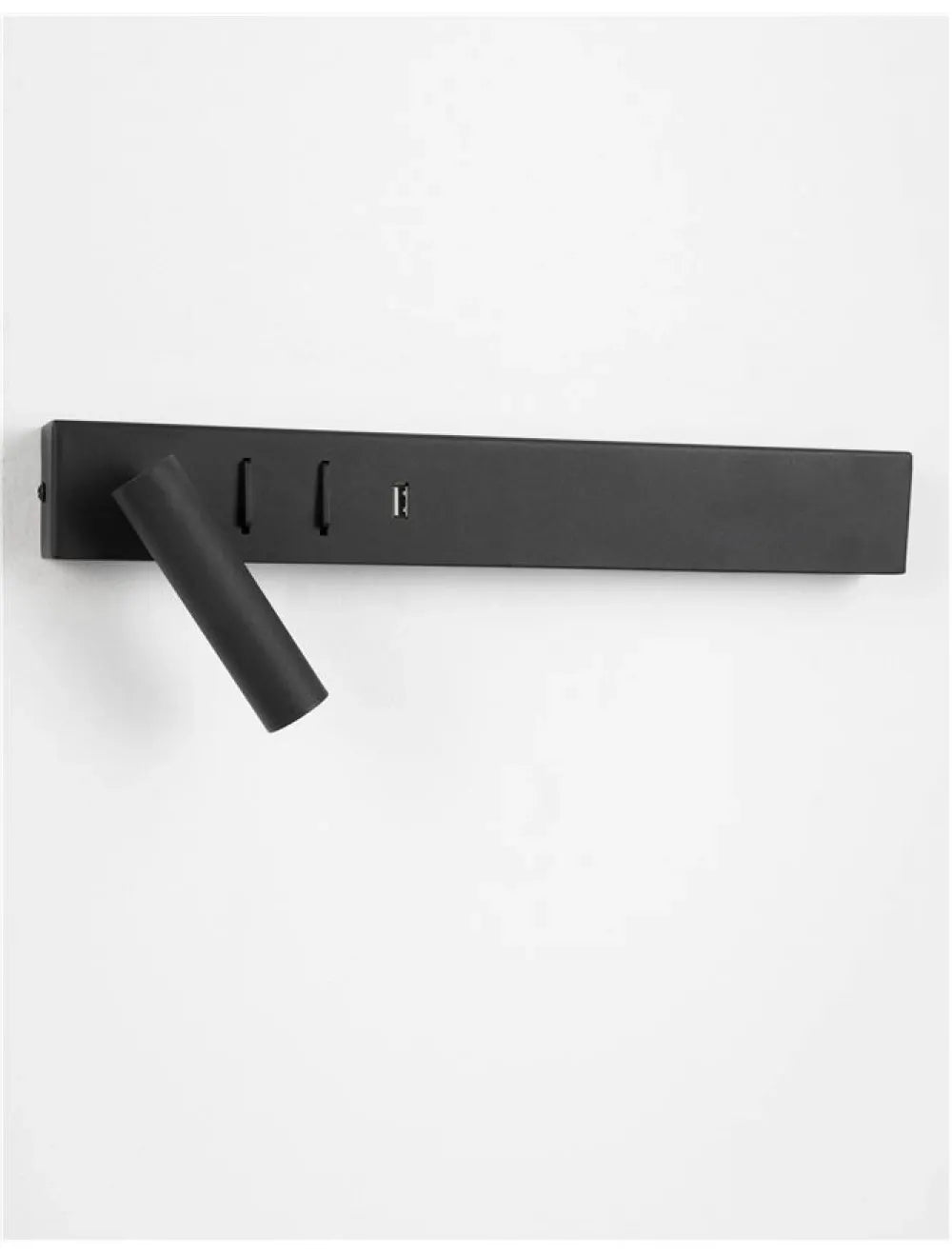Aplica de perete din Metal Negru H8xL35cm IP20 8W 560lm 3000k VIDA