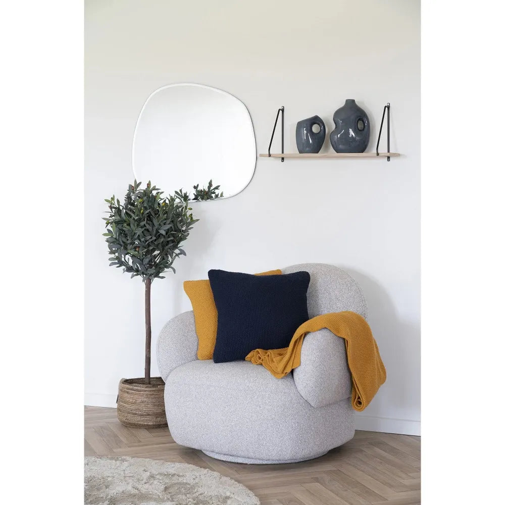 Perna decorativa din Bumbac Albastru 45x45cm Santos