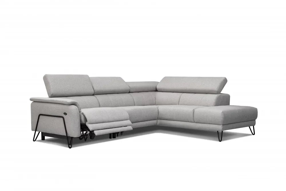Coltar customizabil cu recliner in forma de L 281cm Oltens