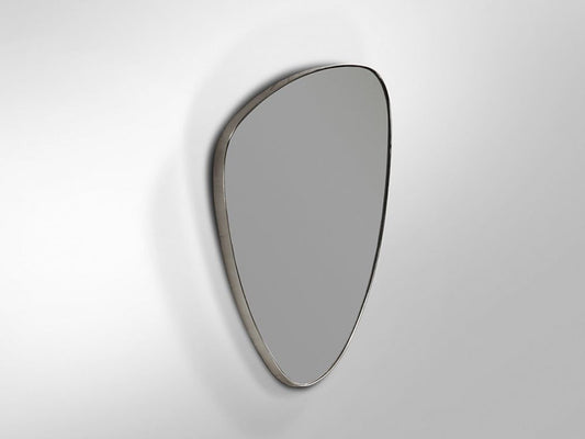 Oglinda Asimetrica cu rama din MDF Argintiu L55xH84cm Orio