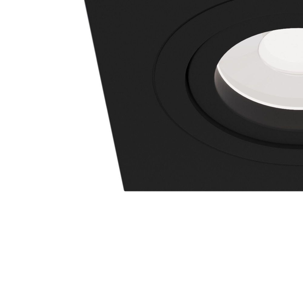 Spot incastra din Aluminiu Negru L10xH6cm Atom