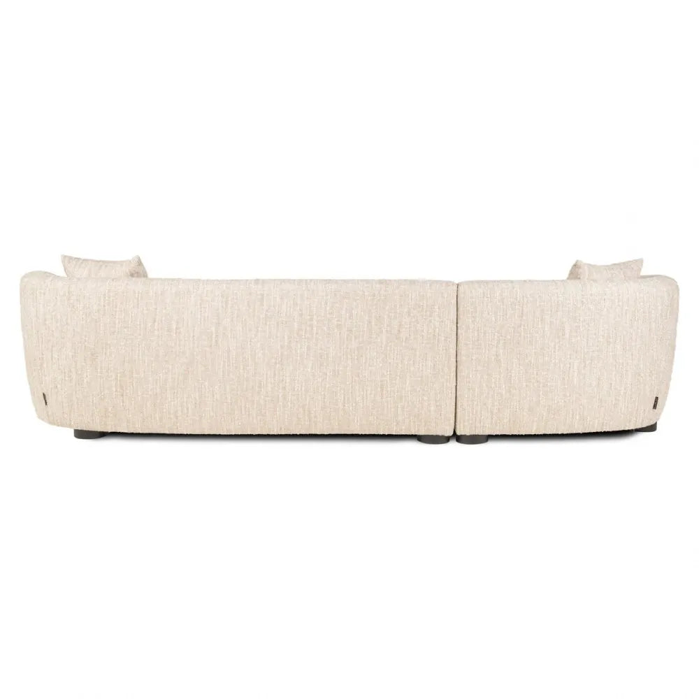 Coltar cu orientare stanga tapitata cu stofa Bej 320x170cm Pandora Richmond interiors