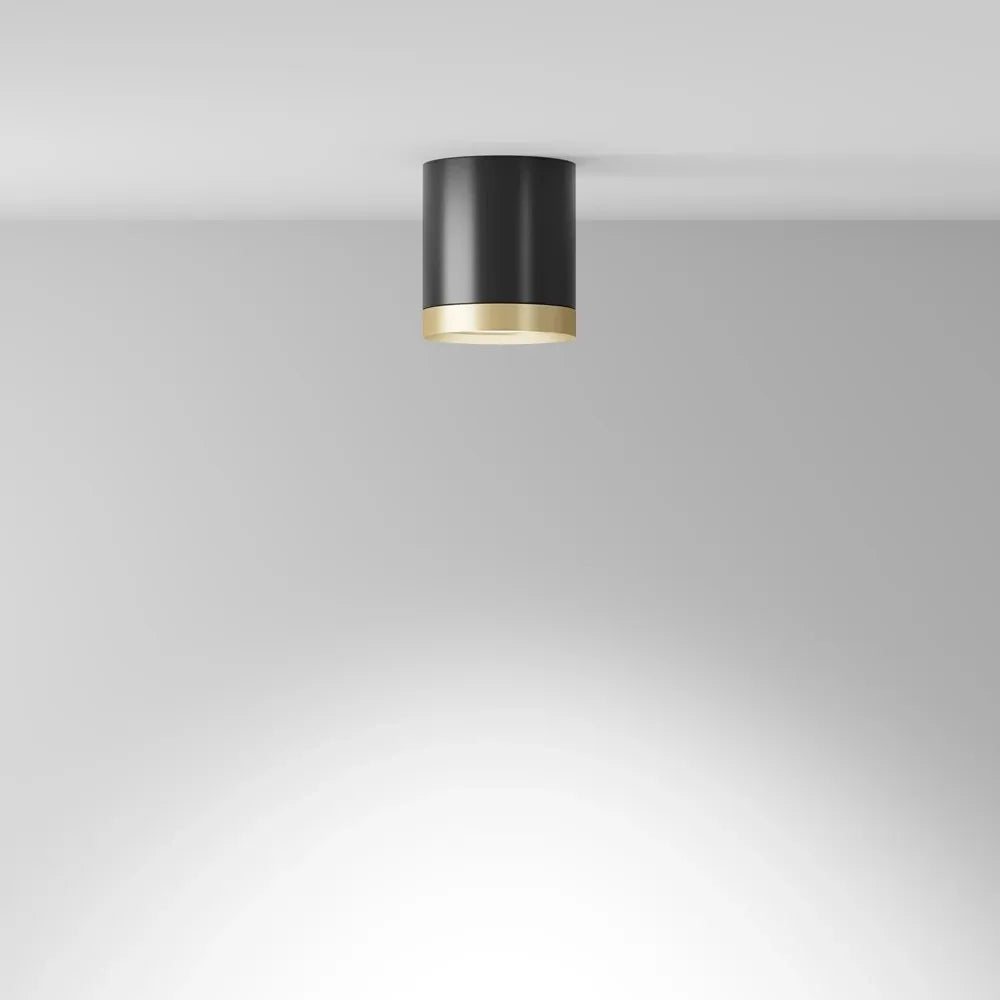 Spot aplicabil din Aluminiu Negru/Auriu H10xD8.5cm IP 20 GX53 15W Hoop