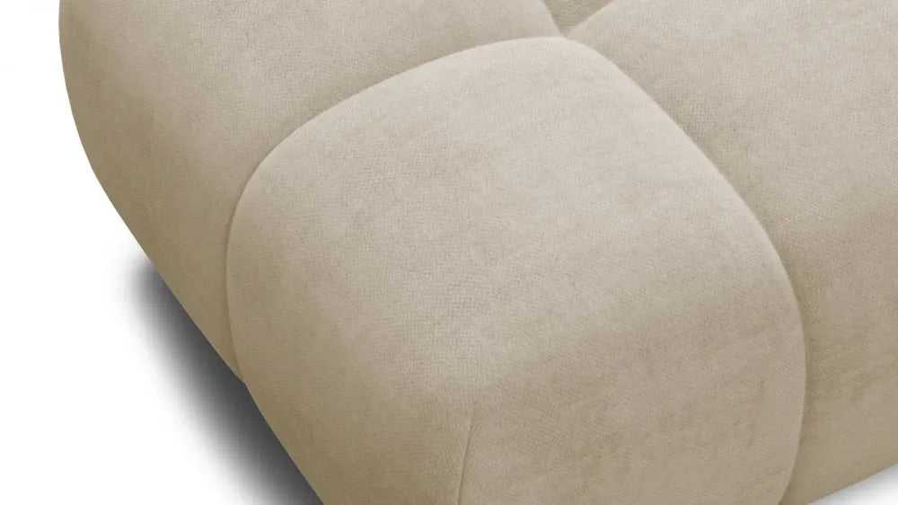 Taburet tapitat cu material pet friendly Alias crem L71x100cm
