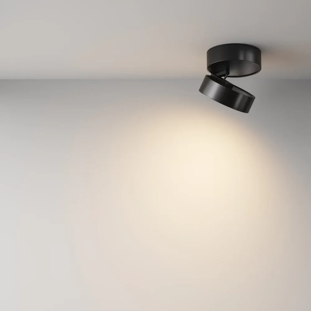 Spot aplicat din Aluminiu Negru H8.2xD12cm Onda