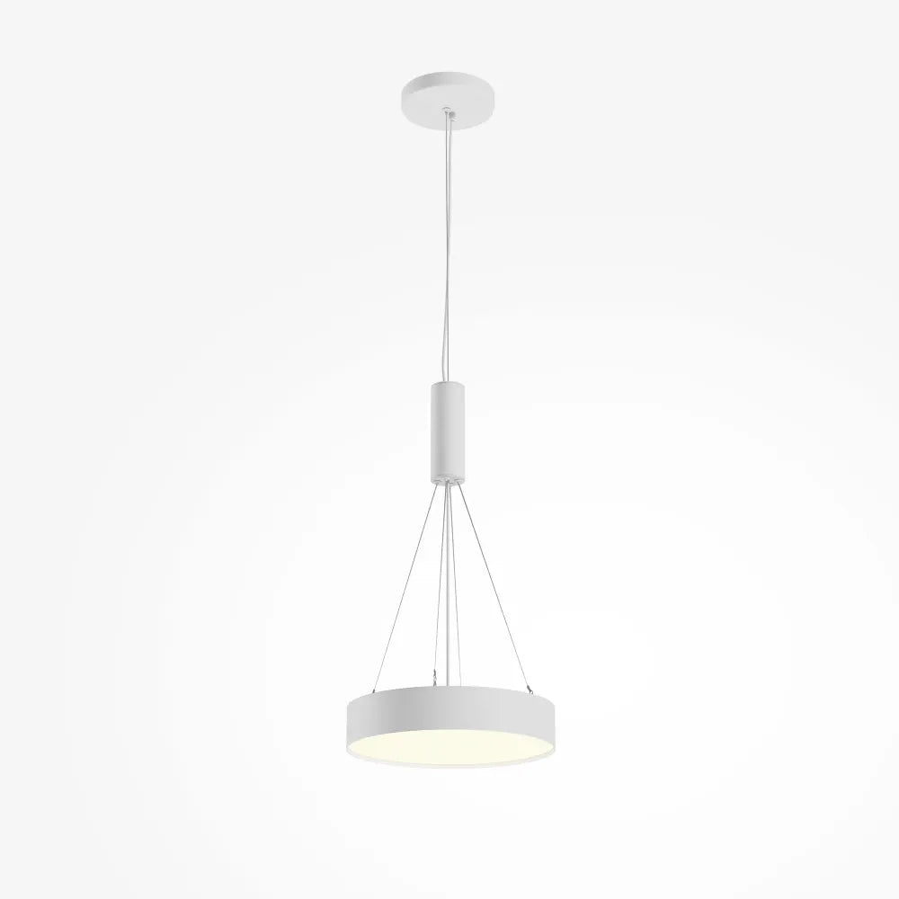 Plafoniera din Aluminiu Alb H6xD30cm Zon