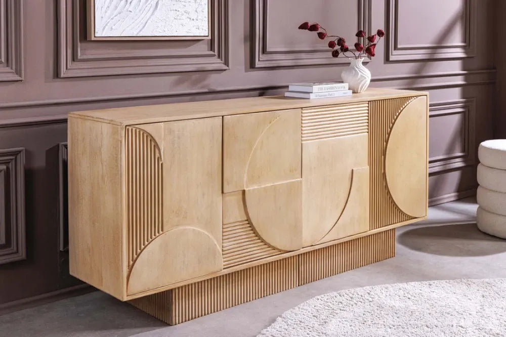 Comoda din Lemn de mango Maro deschis L170xH80cm ART DECO
