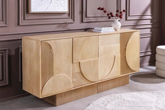 Comoda din Lemn de mango Maro deschis L170xH80cm ART DECO