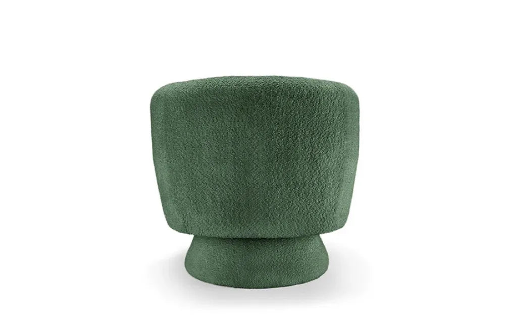 Fotoliu rotativ tapitat cu Stofa boucle Verde H76xL76xA75cm Bossa Nova