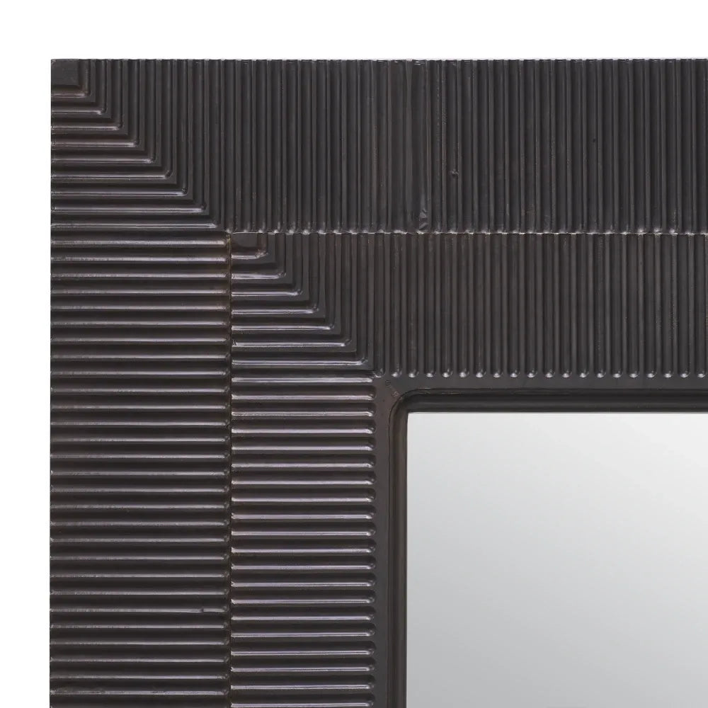 Oglinda cu rama din Metal/MDF Bronz L80xH220cm Rodion Rectangular Eichholtz