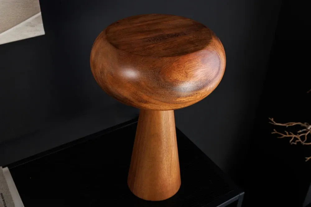 Veioza din Lemn de salcam Maro D24xH37cm ALVA