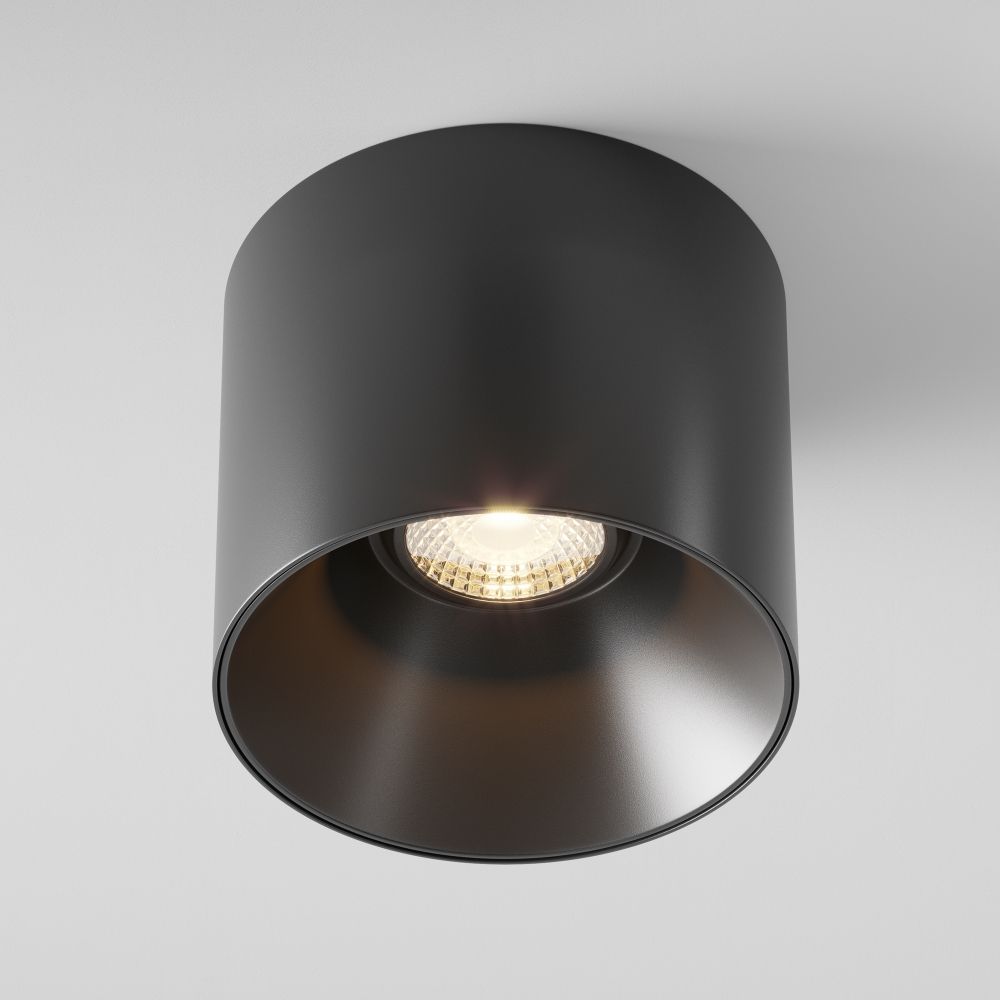 Spot aplicabil din Aluminiu Negru 25W 2000lm 3000k D13xH11cm Alfa LED