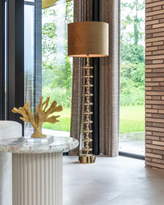 Lampa de podea din Metal Auriu D20.5xH138cm Jane