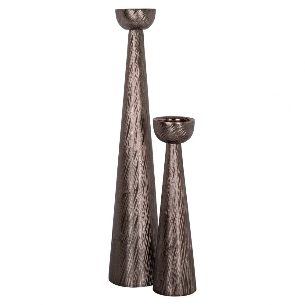 Suport lumanare din Aluminiu Maro D14xH70cm Saphira Richmond Interiors