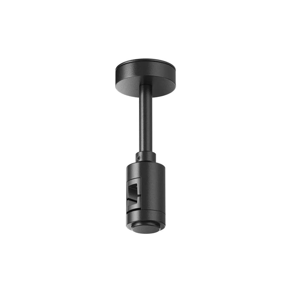 Suport scurt de tavan cu priză de alimentare 78 mm Flarity din Aluminiu Negru H12.4xL4.5cm Flarity