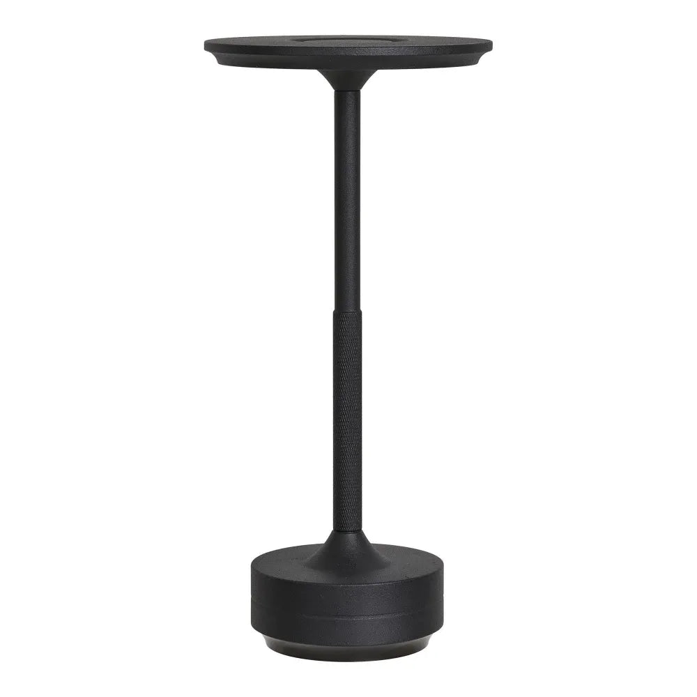 Veioza reincarcabila din Aluminiu Negru H28,5xD13cm Lyneham