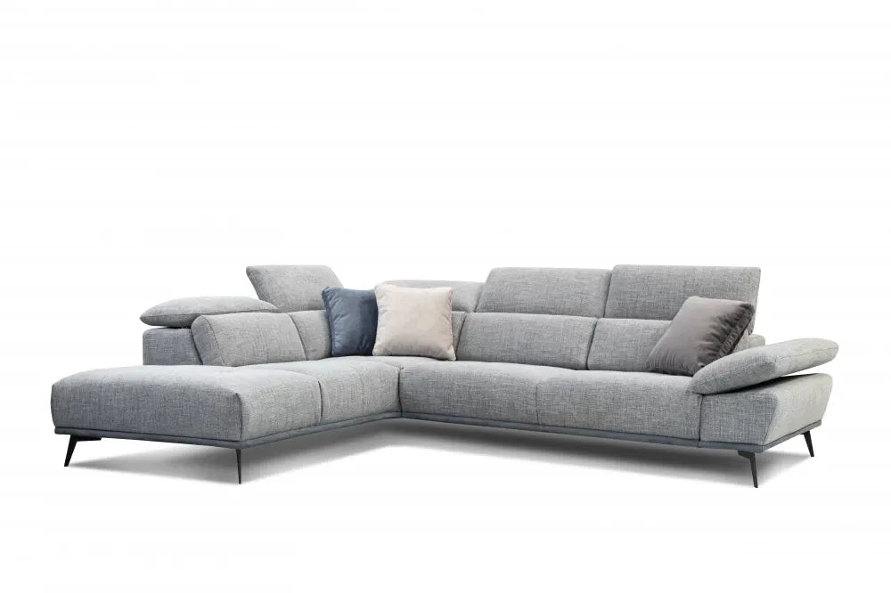 Coltar in forma de L personalizabil cu sezut retractrabil L296cm Forio