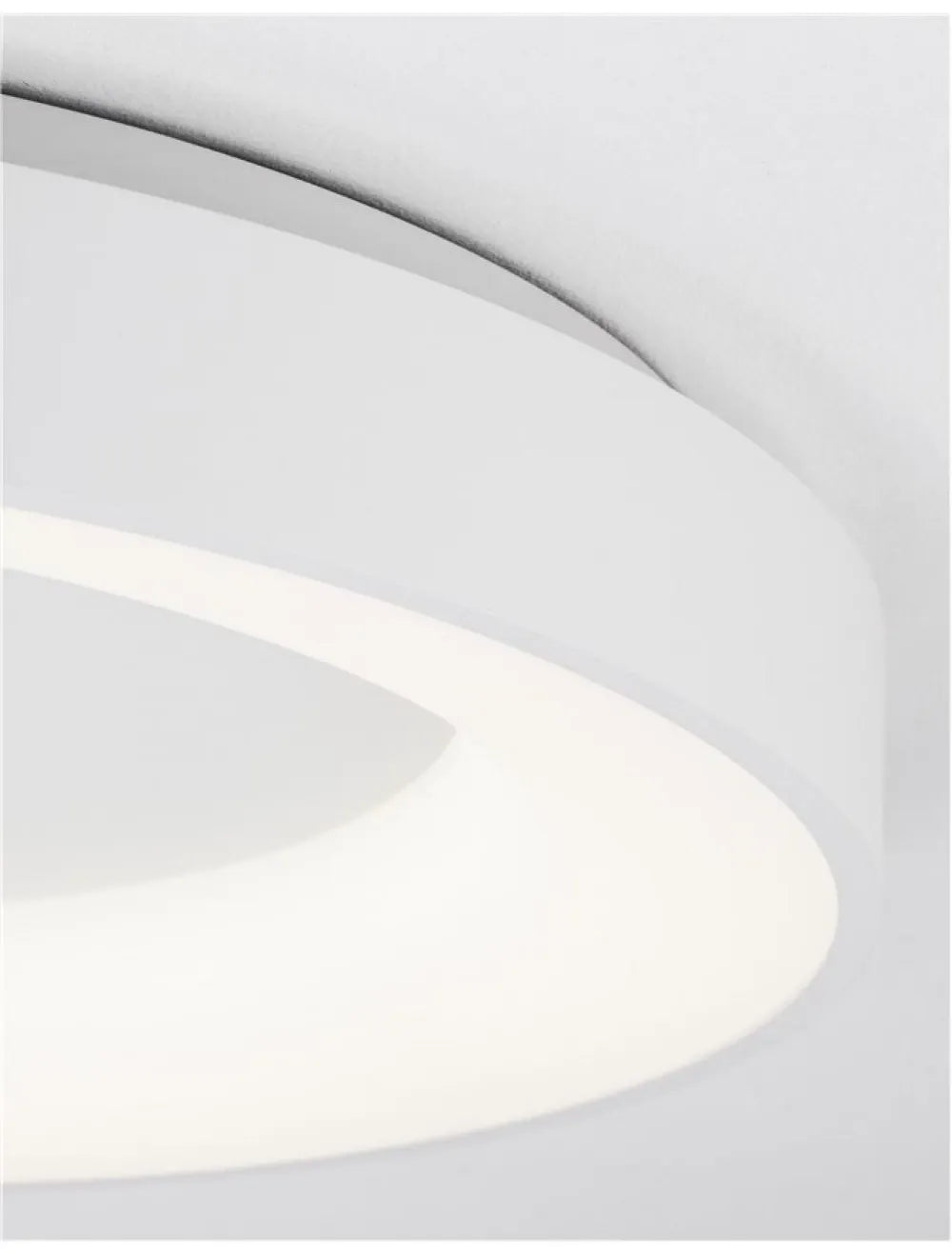 Plafoniera structura din Aluminiu Alb si abajur din Acrilic  H9xL60cm IP20 50W 2864lm 3000k RANDO THIN