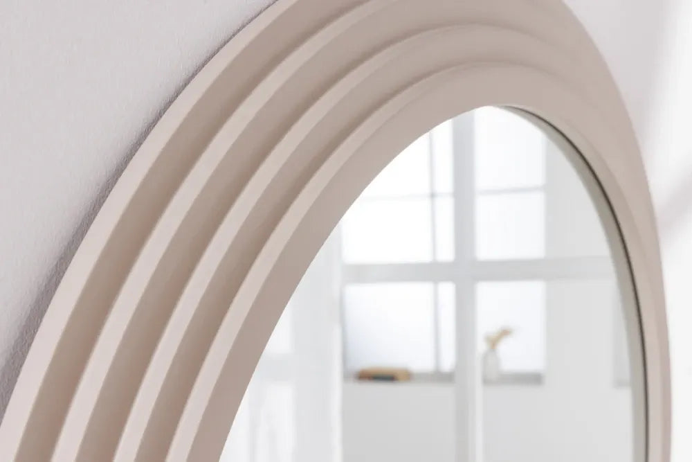 Oglinda cu rama din Poliuretan/MDF Bej H160xL80cm Art Deco
