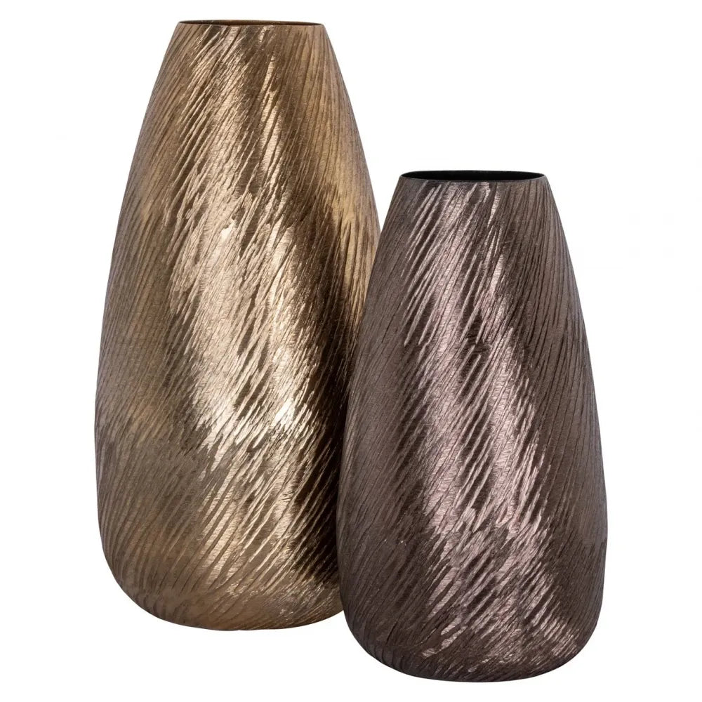 Vaza decorativa din Aluminiu Auriu D21xH40cm Riza Richmond Interiors