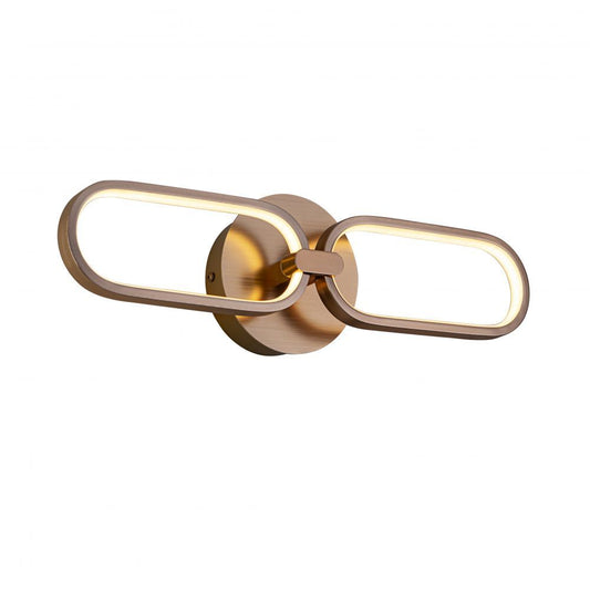 Aplica de perete reglabila din Metal Rose gold cu LED L50x8xH13cm Colette