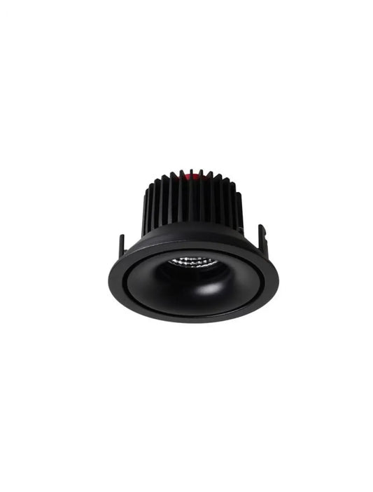 Spot incastrat din Aluminiu Negru H7.4xL10.5cm IP20 10W 800lm 3000k GIO