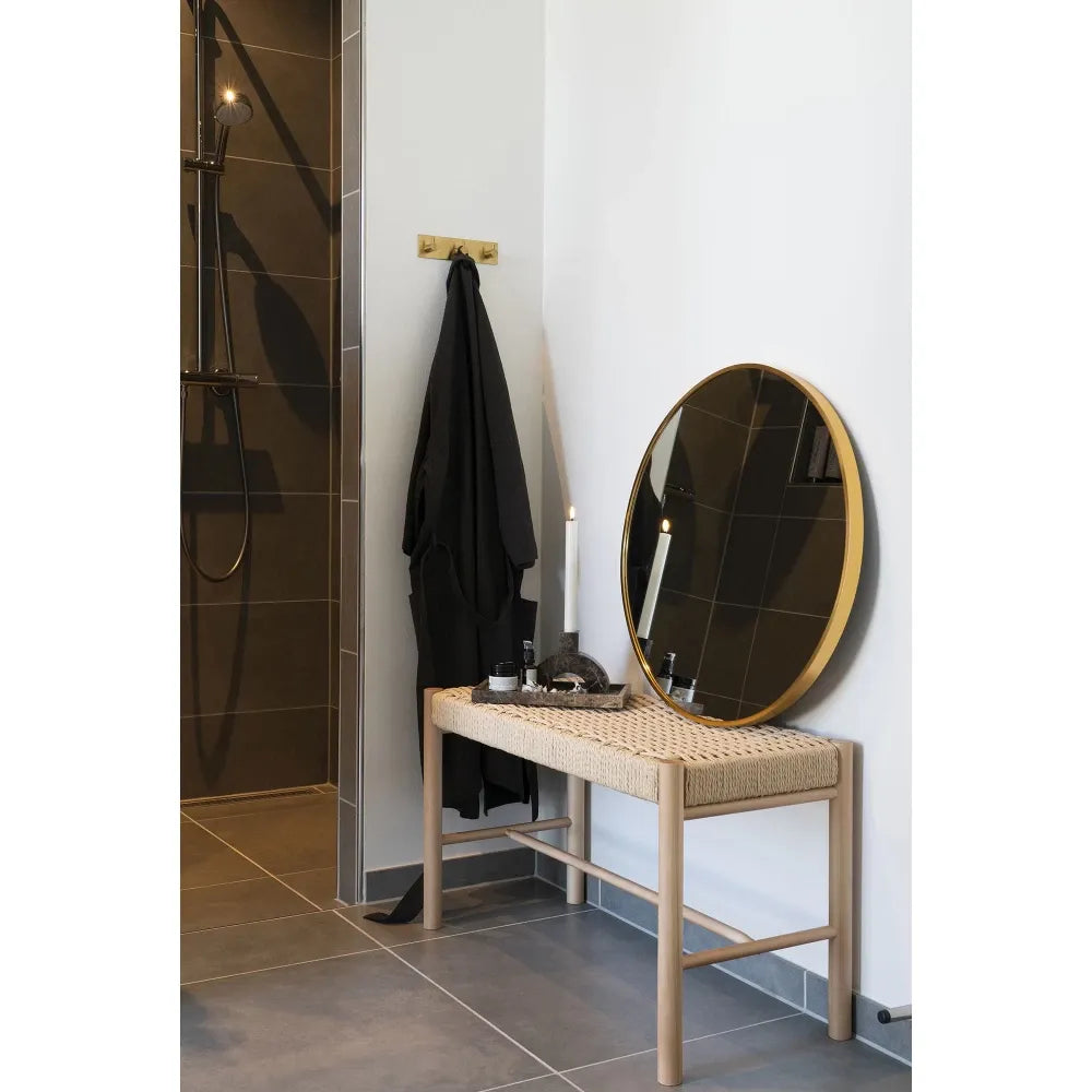 Oglinda cu rama din Metal Alama D60cm Madrid