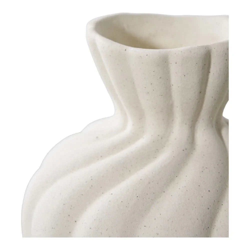 Set 2 vaze din Ceramica Alb H12/15xD9/11cm HN0878