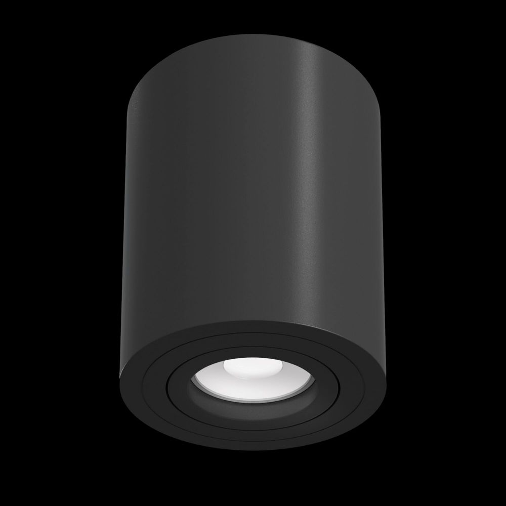 Spot aplicat din Aluminiu Negru D9xH12cm Alfa