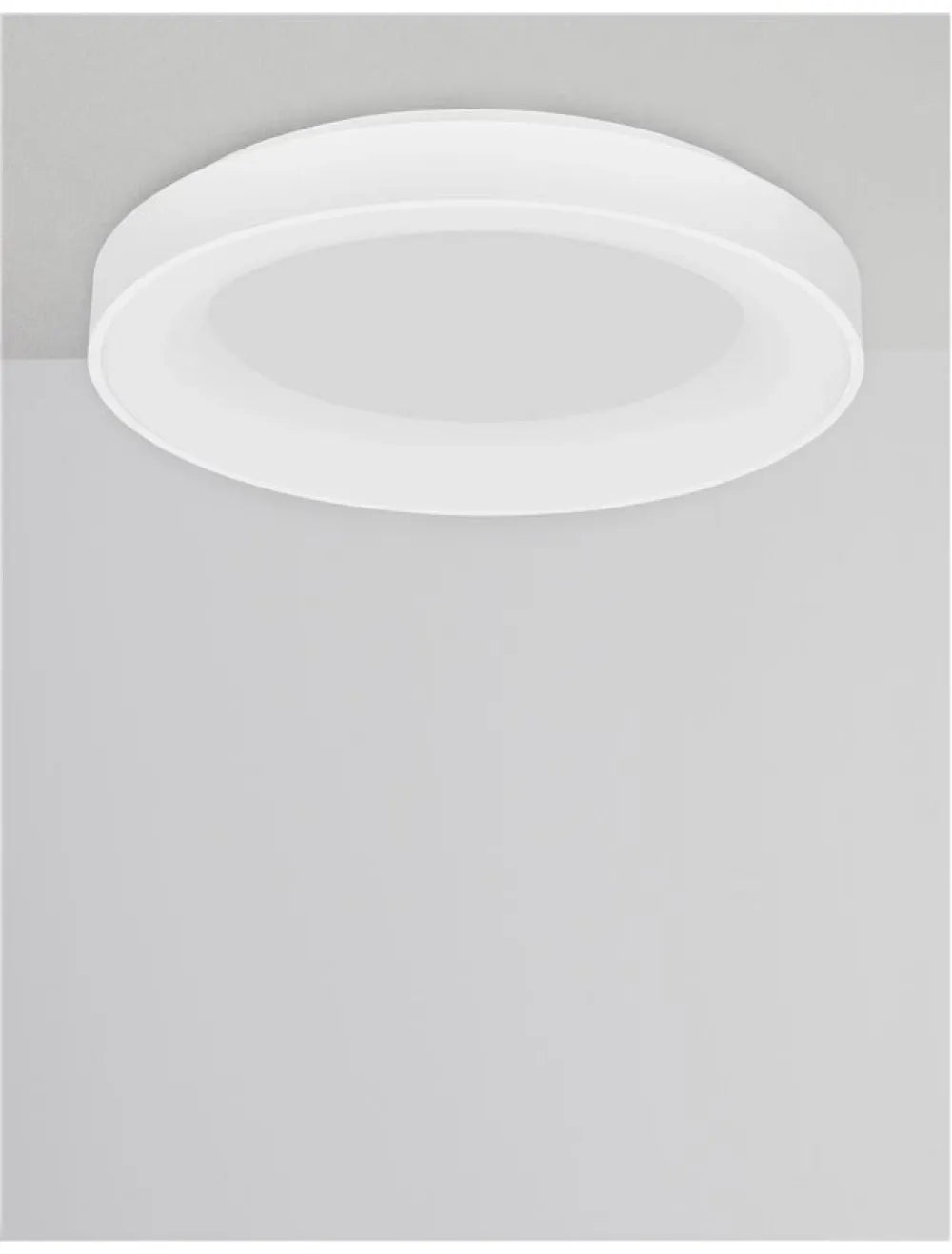 Plafoniera structura din Aluminiu Alb si abajur din Acrilic  H9xL60cm IP20 50W 2864lm 3000-4000k RANDO SMART
