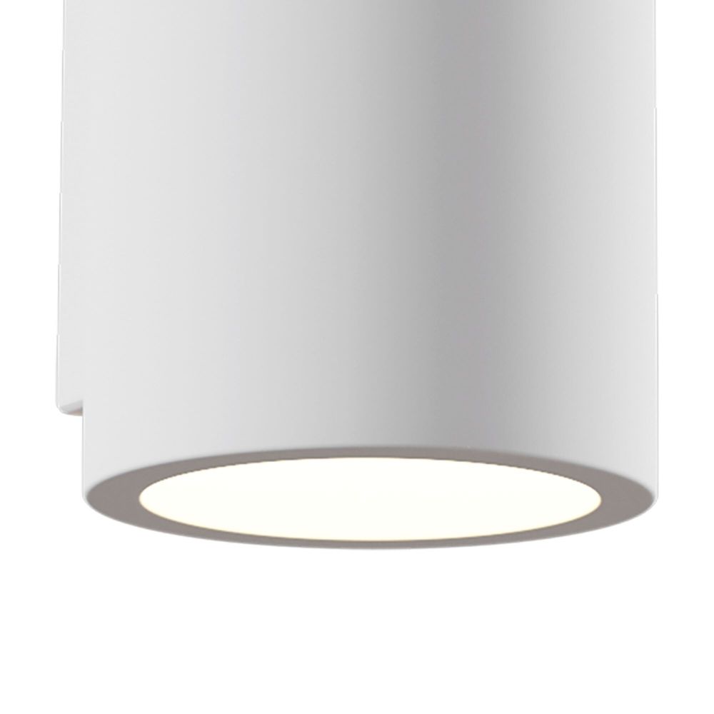 Aplica de perete din Rigips Alb cu 2 becuri L8x10xH20cm Parma