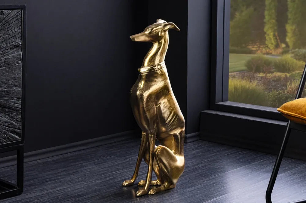 Sculptura din Metal Auriu L18xH69cm GREYHOUND