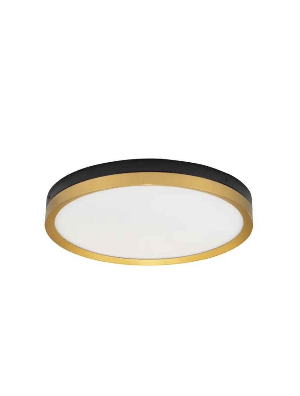 Plafoniera structura din Metal Negru/Auriu si abajur din Acrilic Alb H5xL40cm IP20 31W 1916lm 3000k CANTRIA