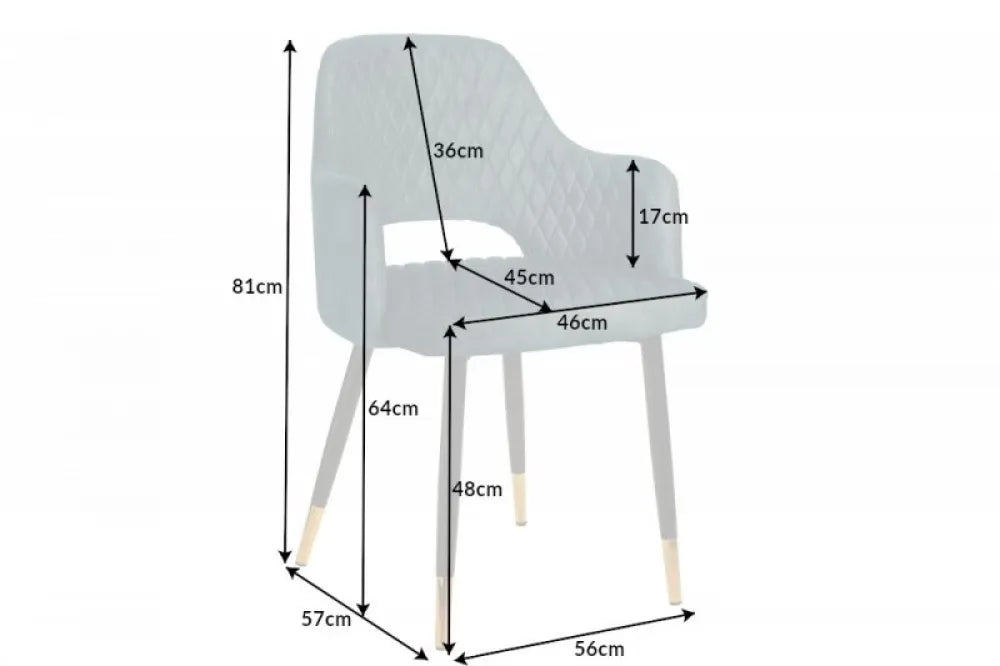 Scaun tapitat cu Catifea Turcoaz petrol cu picioare din Metal Negru/auriu H81xL56xA57cm Paris