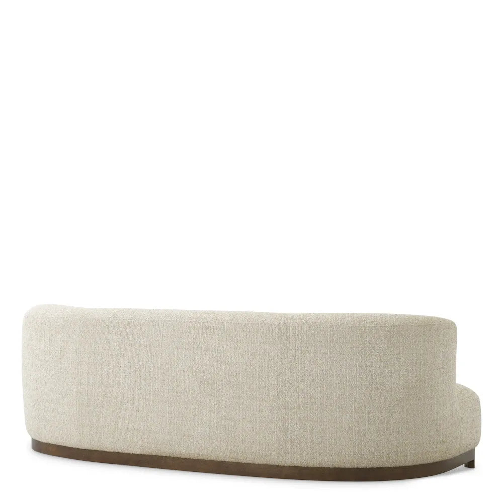 Canapea tapitat cu Chenille Bej L232xA100xH74cm Stelvio Eichholtz