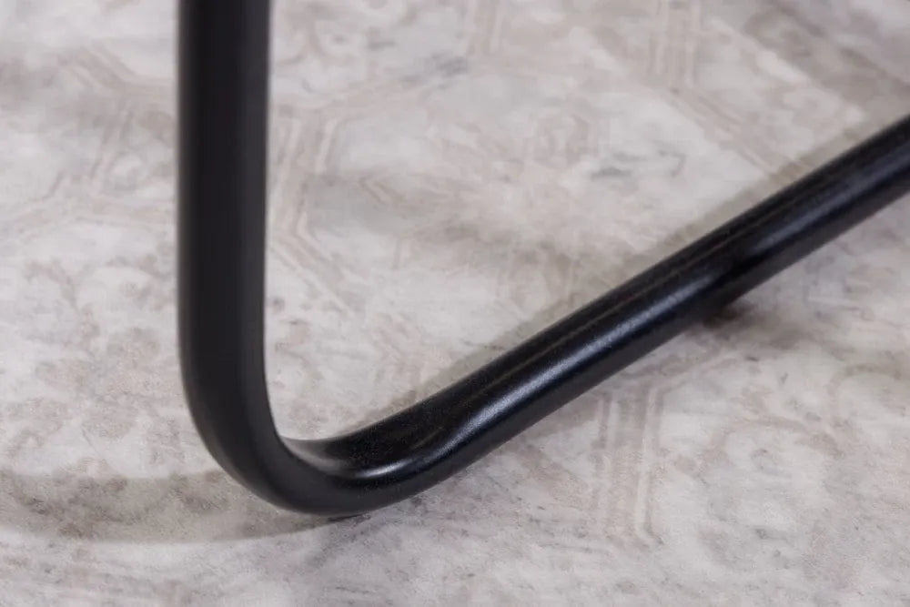 Masuta laterala din Metal Negru L40xH49cm Casablanca
