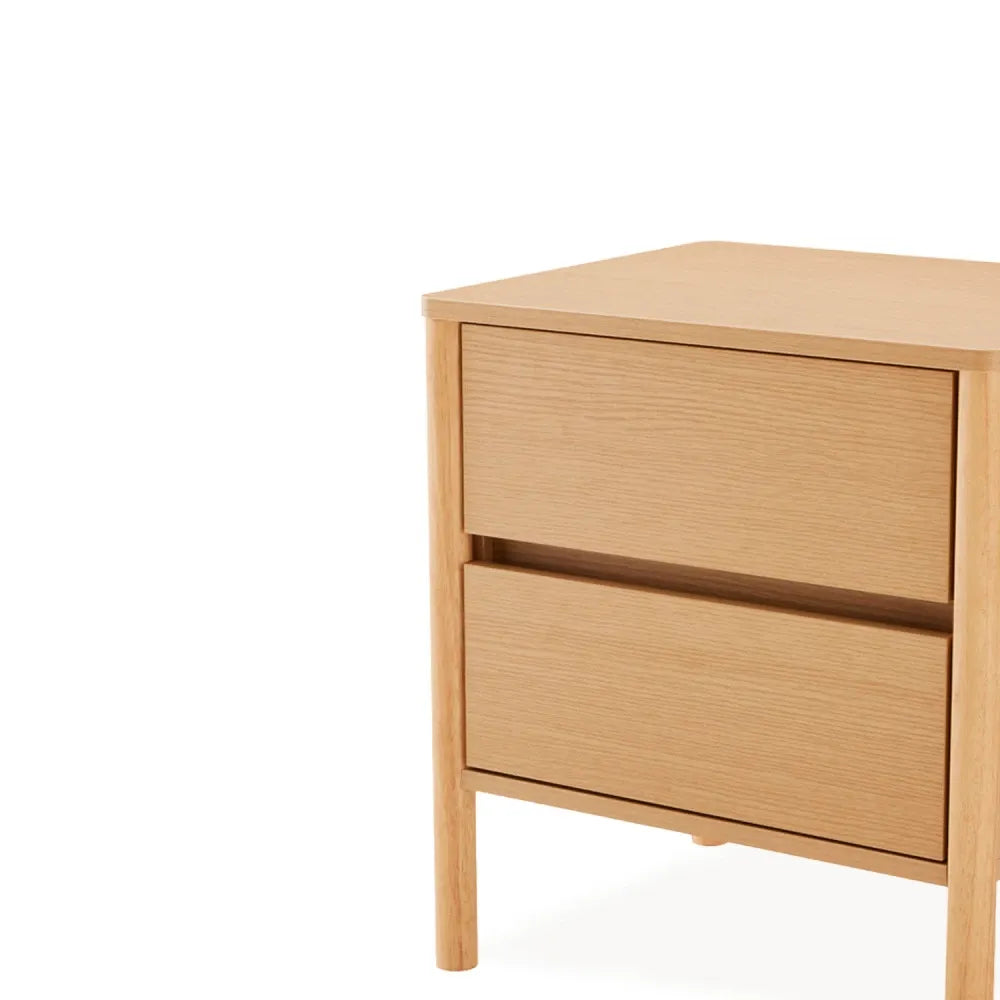 Noptiera cu sertare Treviso de culoare natural L60xH55cm