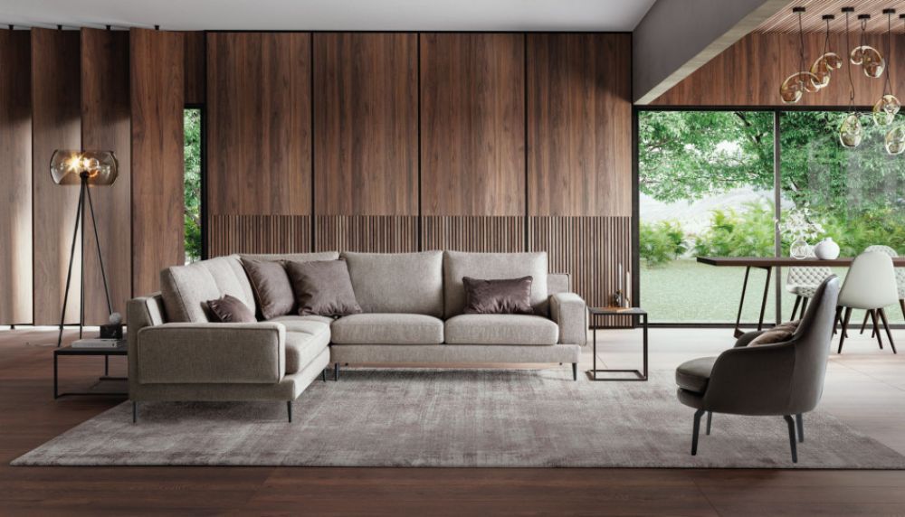 Coltar fix 5 locuri Kennedy stil Modern L277cm